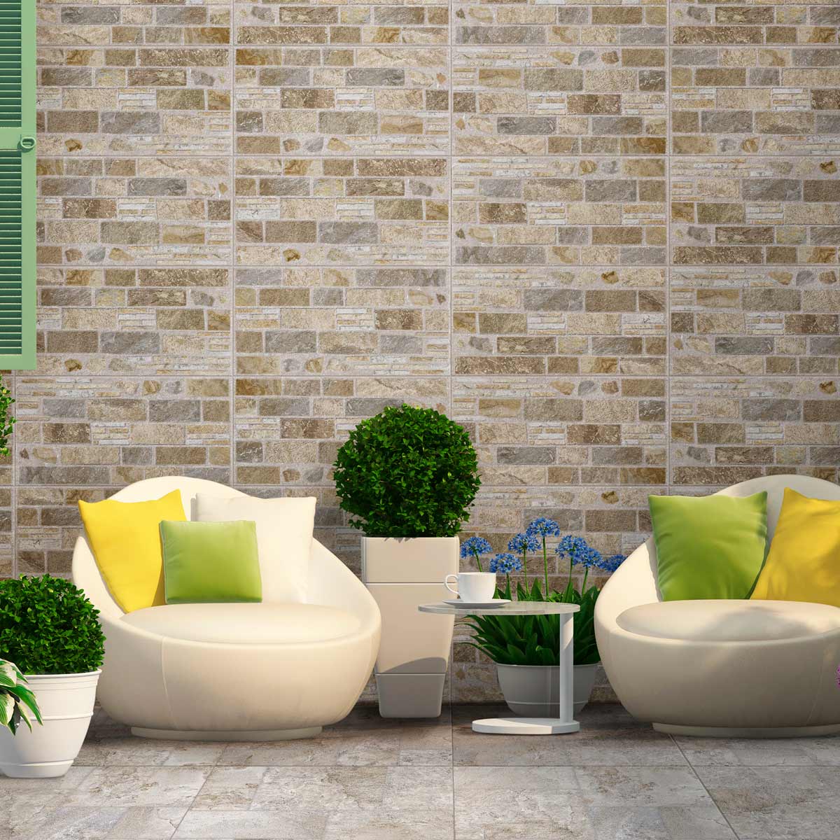 Piso Bunes Gris Caras Diferenciadas 60x60 - Imagen 2