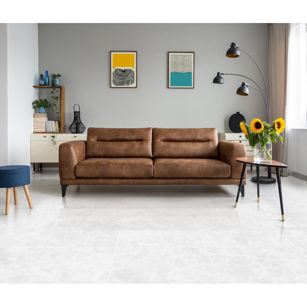 Piso Frozen Blanco Caras Diferenciadas 60x60 - Imagen 3