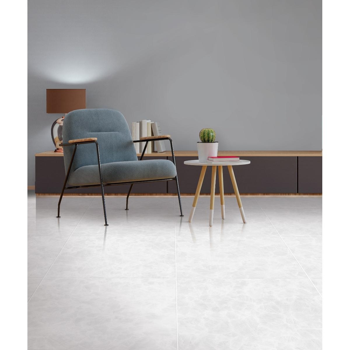 Piso Frozen Blanco Caras Diferenciadas 60x60 - Imagen 4