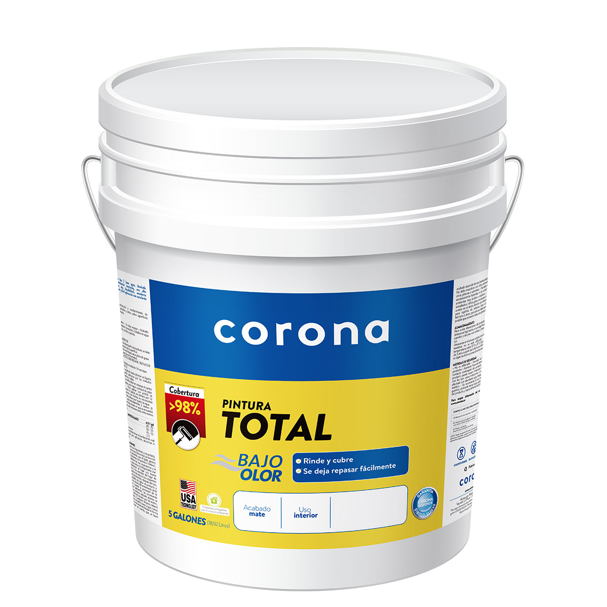 Pintura Total Blanco 5 Galones