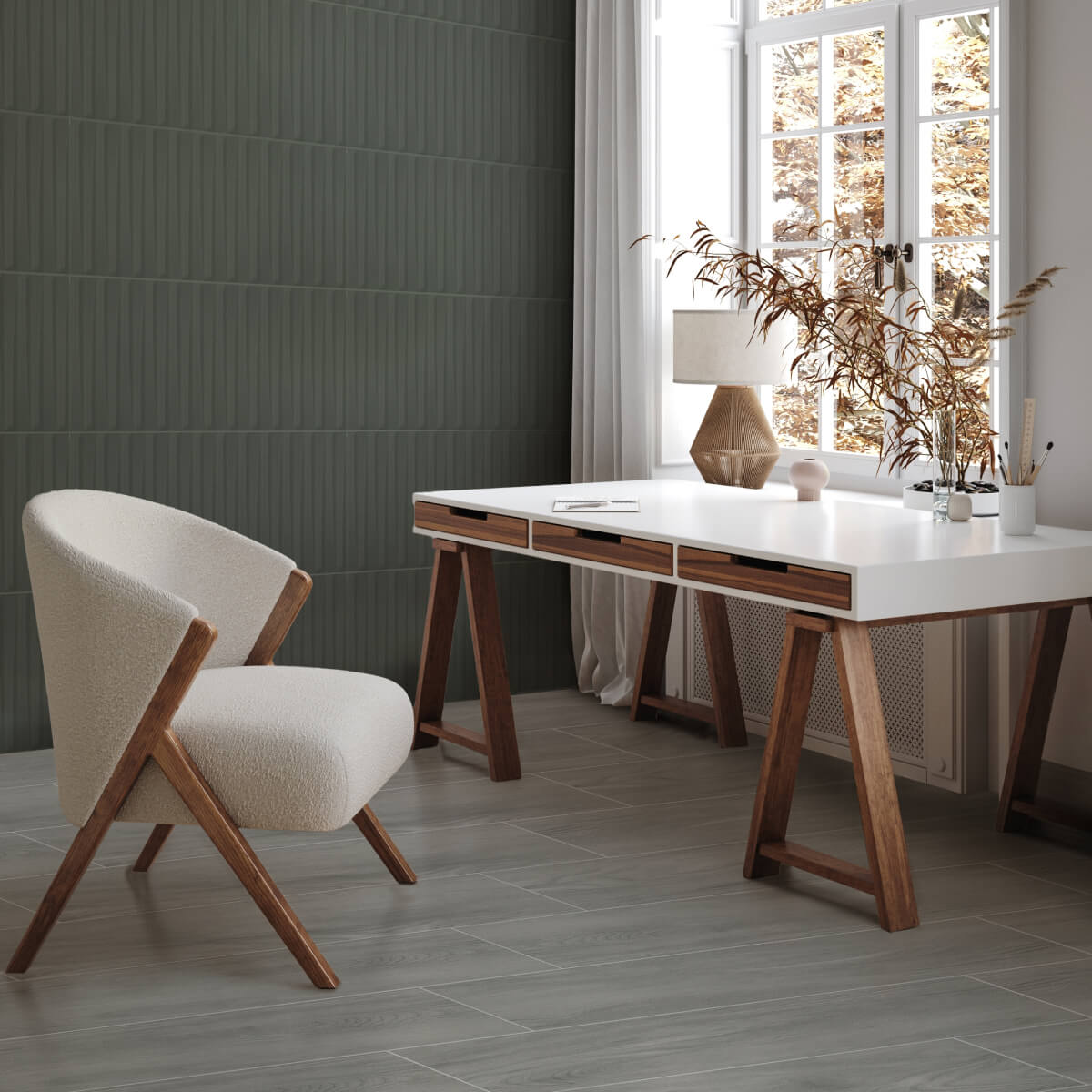 Piso Estructurado Montesol Gris Caras Diferenciadas 20.6X92.6 - Imagen 3