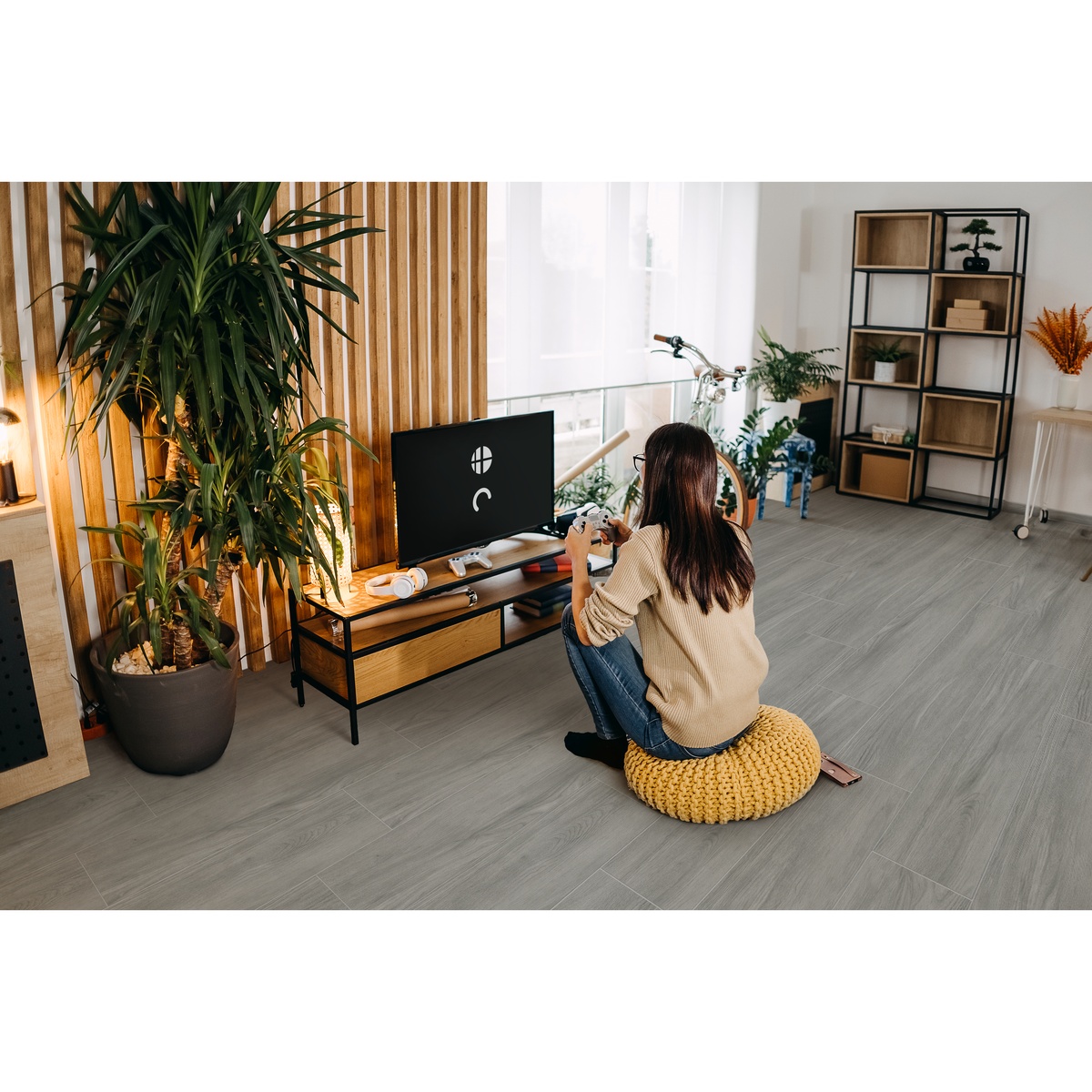 Piso Estructurado Montesol Gris Caras Diferenciadas 20.6X92.6 - Imagen 4