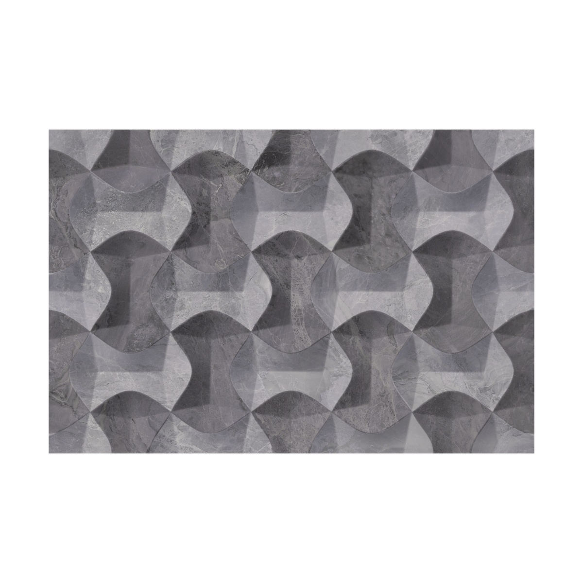 Pared Estructurada Regata Gris Caras Diferenciadas 30X45