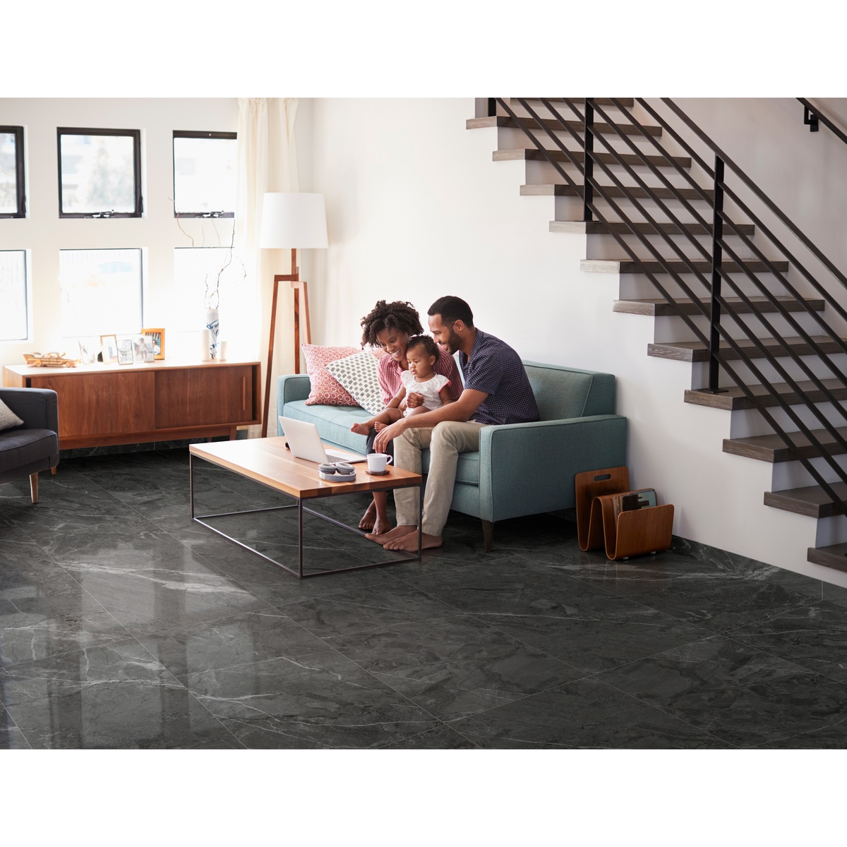 Piso Porcelatech Valmora Rec Gris Graf 50*1.00 - Imagen 3