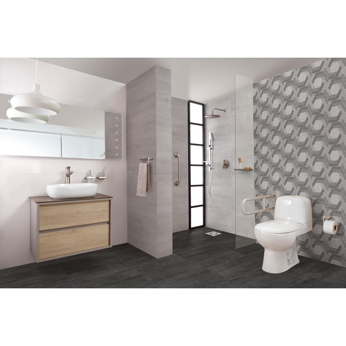 Piso Pared Now Gris Grafito Caras Diferenciadas 30x60 - Imagen 2