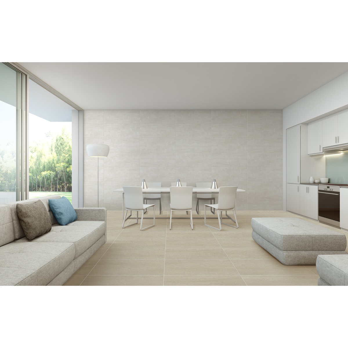 Piso Pared Avellano Beige Caras Diferenciadas 30x60 - Imagen 3