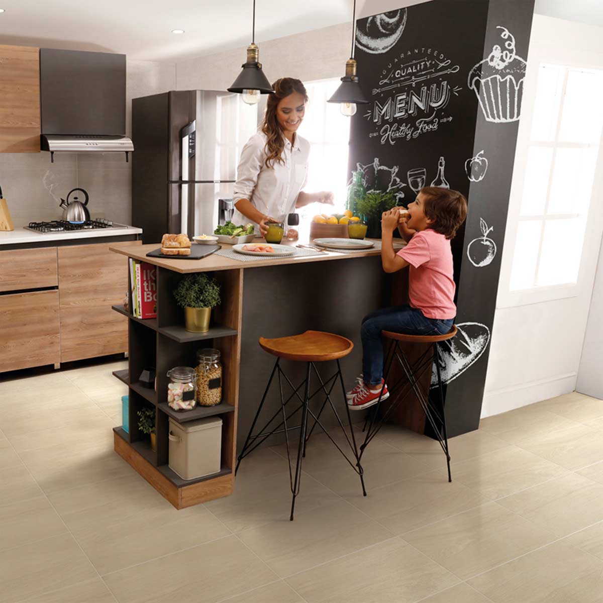 Piso Pared Avellano Beige Caras Diferenciadas 30x60 - Imagen 2